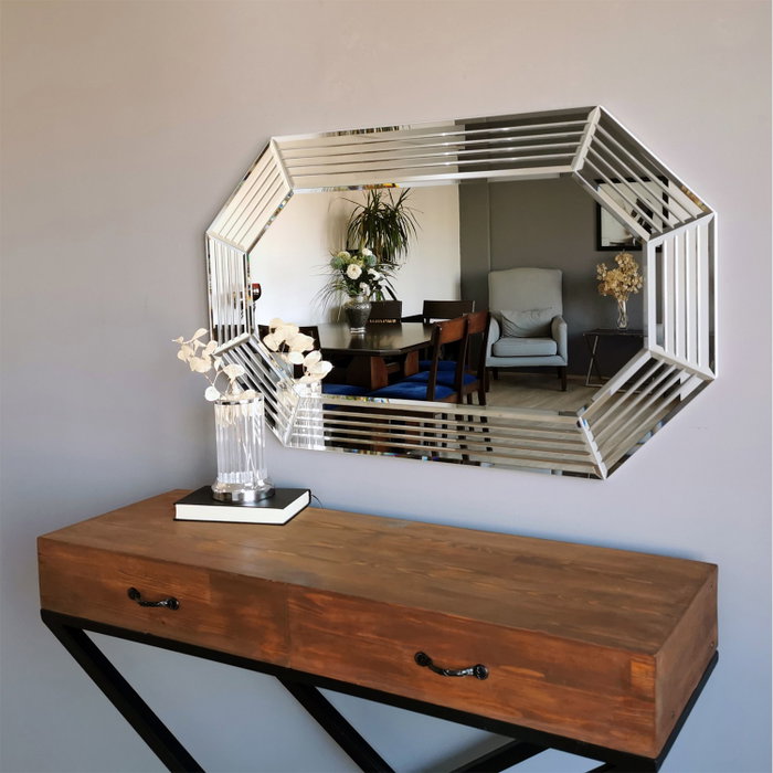 Hanah Home Espejo de Hotel A310Y Plateado